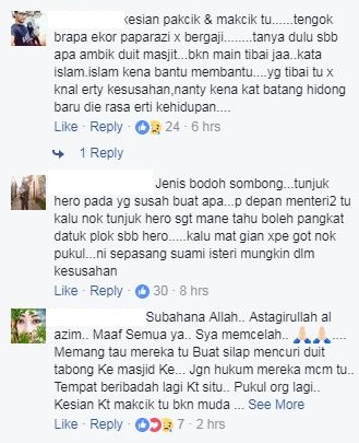 Suami Isteri Curi RM98 Duit Tabung Masjid, Netizen Kecam ‘Hero’ Pukul Suspek?