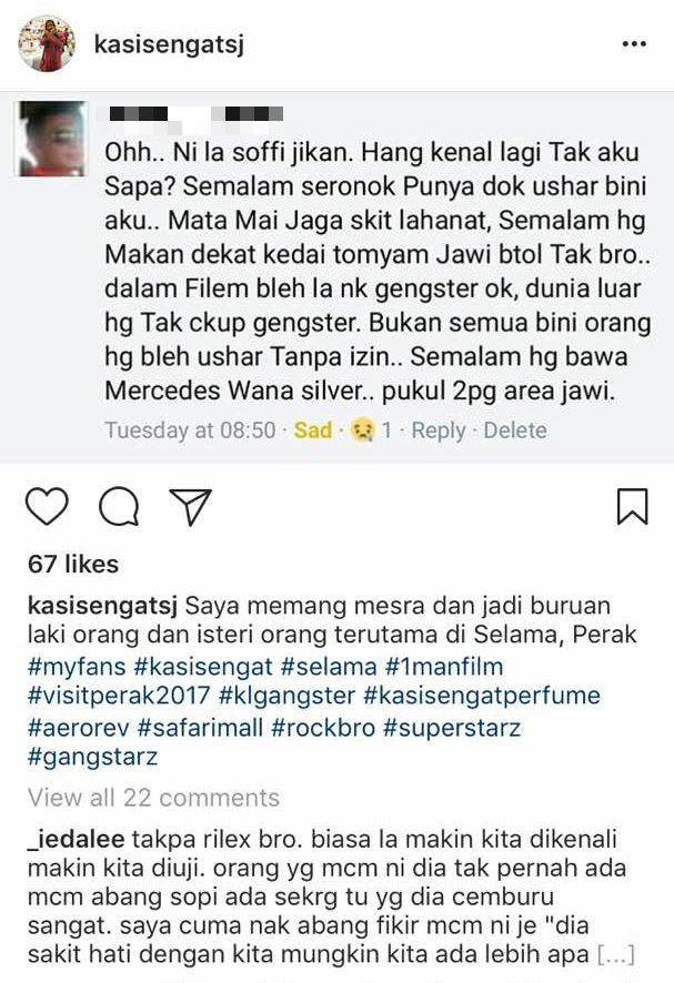 Dakwa Sofi Jikan Goda Isteri? Suami Cemburu Mohon Maaf!