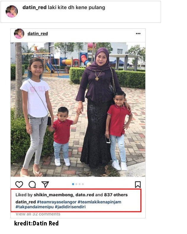 Adira Luah Rasa Sedih Di  Instagram,Komen Datin Red Pula Yang Jadi Bualan dan Perhatian Netizen