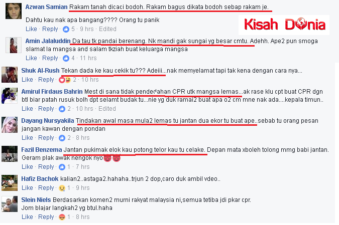 Mandi-manda Dengan Kawan Bertukar Kepada Tragedi Lemas,Netizen Pula Marah Sebab Bagi Bantuan Kecemasan Cara Salah