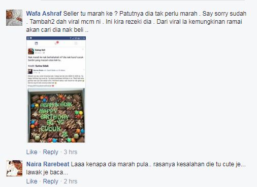 Pengusaha Brownies “Abah & Adik Happy Birthday Bg Yg Cucuk Je” Berang Sebab Pelanggan Viral?