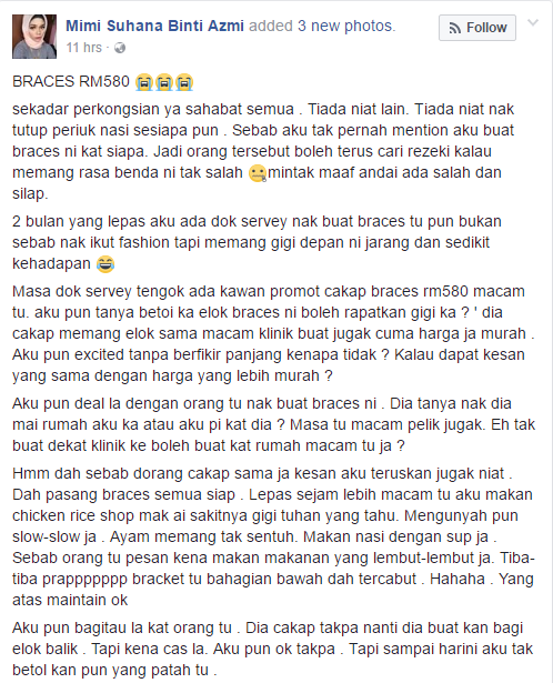 Gara-Gara Pakai Braces RM580, Gigi Jadi Mangsa..Seramnya!