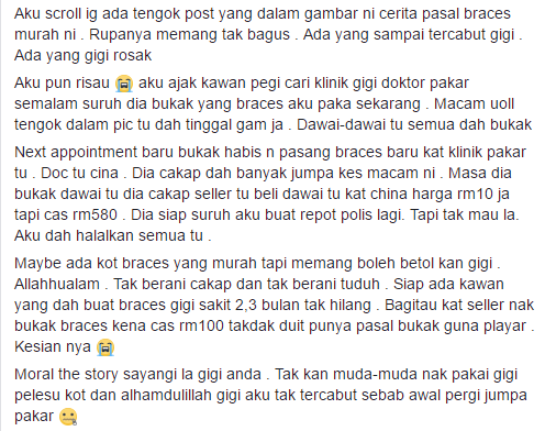 Gara-Gara Pakai Braces RM580, Gigi Jadi Mangsa..Seramnya!