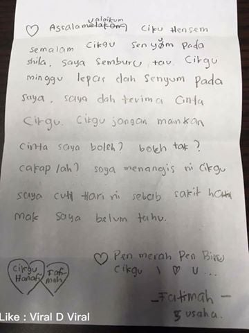 Murid Perempuan Darjah 5 Cemburu, Minta Cikgu Kacak Jangan Permainkan Cinta!