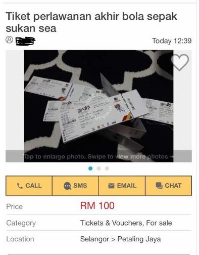 Netizen Kecam ‘Ulat Tiket’ Jual Pas Masuk Perlawanan Stadium Shah Alam LAPAN Kali Ganda Dari Harga Asal!