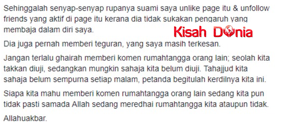 Isteri Kesal Kerana Selalu Komen Hal Rumah Tangga Orang Lain Di Laman Sosial,Ini Yang Jadi Pada Dia