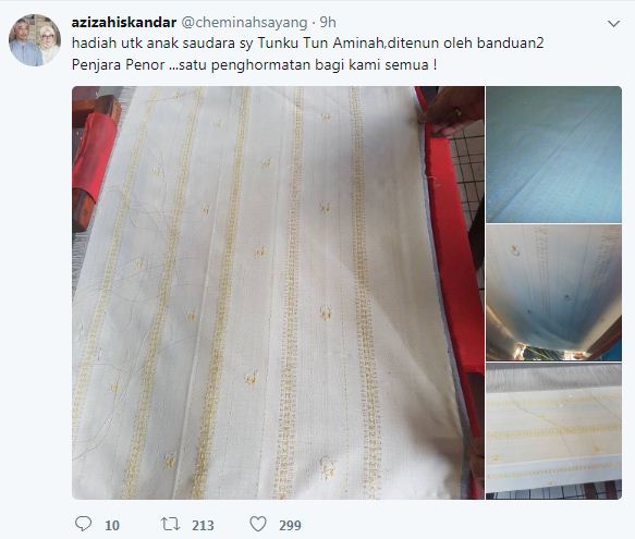 Netizen Puji Baju Kahwin Tunku Aminah Simple & Elegen, Tunku Azizah Dedah Fakta Menarik Di Sebalik Baju Perkahwinan Tunku Aminah!