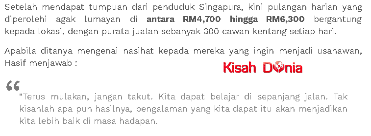 Inilah Yang Dijual Lelaki Ini Hingga Memberikannya Income Cecah RM 6,000 Sehari