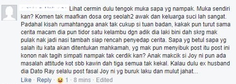 Netizen Tegur Ibu Joy Revfa Sibuk Hal Rumah Tangga Anak, Suka Perli ‘Pedas’ Hafiz Hamidun!