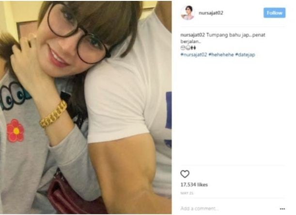 Lelaki Yang Didakwa Teman Lelaki Nur Sajat Ini Luah Kata-Kata Di Instagram, Lihat Apa Sajat Balas!