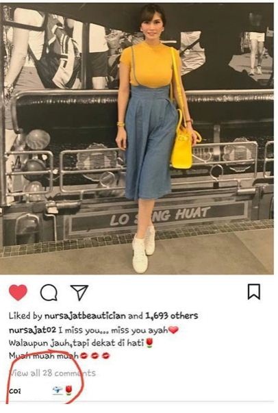 Lelaki Yang Didakwa Teman Lelaki Nur Sajat Ini Luah Kata-Kata Di Instagram, Lihat Apa Sajat Balas!