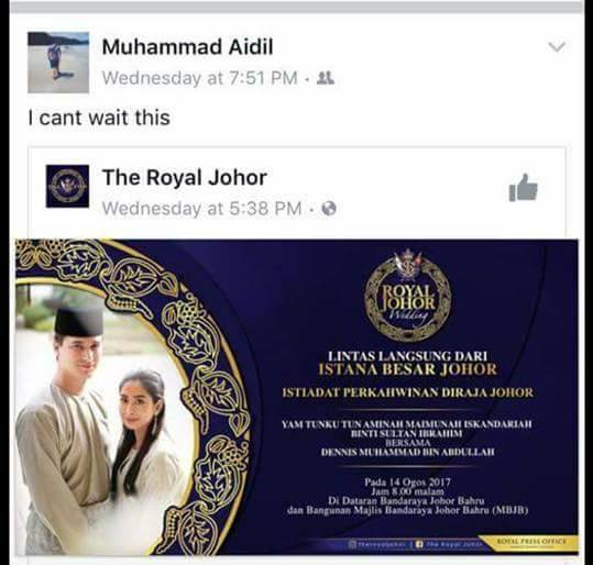 Meninggal Dunia Sebelum Hadir Perkahwinan Tunku Aminah, Kisah Muhammad Aidil Sentuh Hati Keluarga DiRaja Johor!