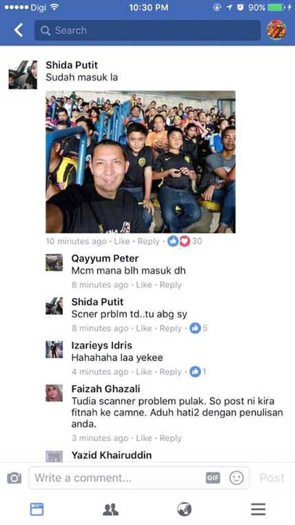 “Bukan Sebab Tiket Palsu, Scanner Rosak Rupanya..”, Abang Dari Sarawak Boleh Masuk Stadium!