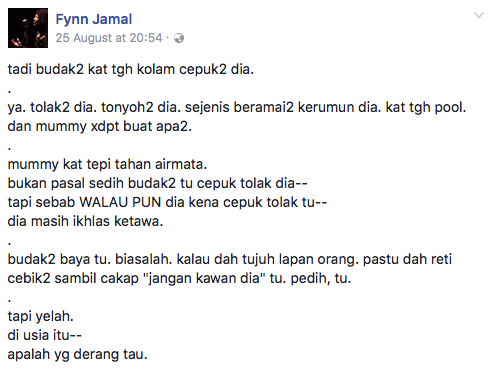 Ditolak, Ditonyoh Tapi Masih Mampu Ketawa – Perkongsian Fynn Jamal Buat Netizen Sebak