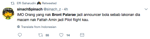 Ini Reaksi Netizen Bila Ramai Minta Bront Palarae Jadi Pengulas Sukan Sea. Pendapat Anda?