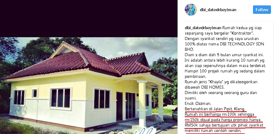 “Buat Apa Nak Menipu, Saya Ini Selebriti Yang Dikenali dan Tidak Boleh Lari Ke Mana-mana”-Datuk Dr. Boy Iman