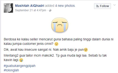 “Saya Baru Kahwin, Kak Tak Kahwin Lagi Nanti Apa-Apa Berlaku Ke..”, Netizen Kecam Wanita ‘Insecure’ Takut Suami Ambil Tempahan!