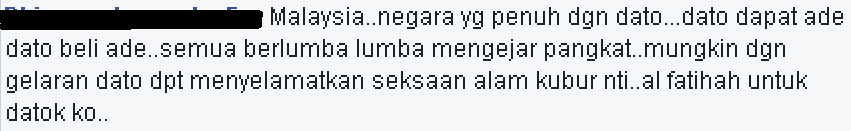 Terima Pangkat Datuk,Ini Respond Netizen Kepada Datuk Afdlin Shauki