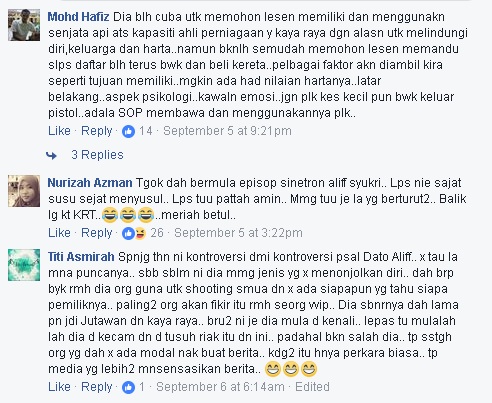 Aliff Syukri Kongsi Status Mahu Dapatkan Lesen Pistol,Perlu Atau Tidak Perlu Bagitahu Orang Lain???