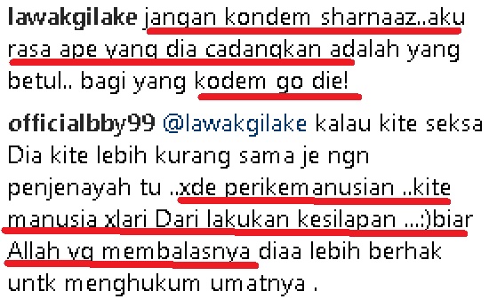 “Kami Menuntut Pesalah Diseksa Di Khalayak Ramai Sehingga Mati Di Dataran Merdeka”-Sharnaaz Ahmad