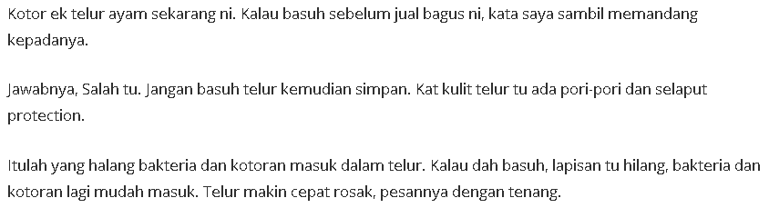 Basuh Telur Lepas Beli Beri Bahaya? Biar Betul?Pakar dan Ustaz Ada Ulas Tentang Hal Ini