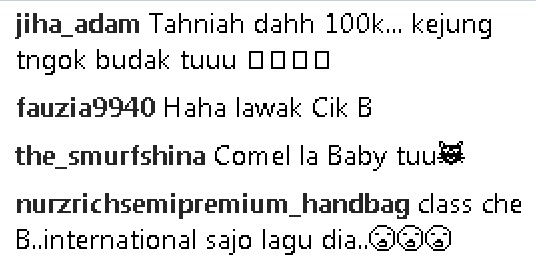 Cik B Anak Ds Vida Dikatakan Berbakat dan Makin Mempunyai Ramai Pengikut Sehingga Lebih dari 100K di Laman Sosial