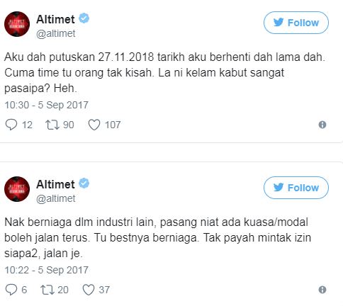 Lepas Lancar Dua Album Terakhir Dan Sebuah Konsert, Altimet Bakal Umumkan Persaraan!