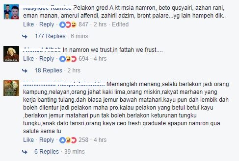 “Cuba Berlakon Dengan Fattah, Akan Ada Jurang Berbeza..”, Netizen Banding Namron Dengan Fattah Amin?