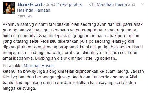 Luahan Bapa Ini Kepada Anak Perempuannya Yang Bakal Berkahwin Buat Netizen Menangis!