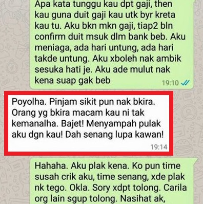 Dunia Sudah Terbalik,Lihatlah Sendiri Bagaimana Sikap Si Penghutang Apabila Di Minta Untuk Membayar Semula Hutangnya