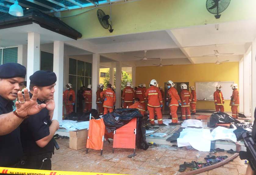 (VIDEO)”Saya Nampak Budak Tu Lompat Dan Jatuh Terus Ke Tanah,”Cerita Jiran Semasa Detik Cemas Pusat Tahfiz Terbakar..