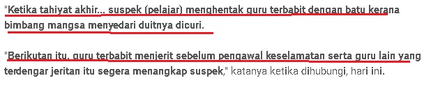 Pelajar Hentak Kepala Guru Dengan Batu Ketika Guru Sedang Solat,Inilah Derita Yang Perlu Guru Itu Lalui