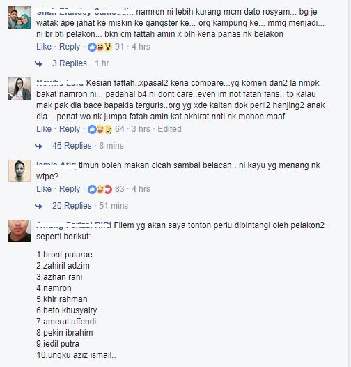 “Cuba Berlakon Dengan Fattah, Akan Ada Jurang Berbeza..”, Netizen Banding Namron Dengan Fattah Amin?