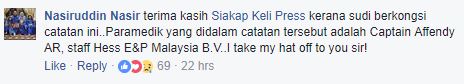 “Sampaikan Tabik Hormat Saya Kepada Beliau!”, Netizen Puji Kaptain Marin Affendy Beri Bantuan Kecemasan Dengan Berkesan!