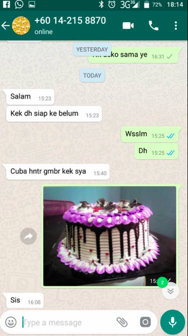 Sekarang Kereta Rosak Bodoh!- Order Kek Tapi Bila Siap Ini Berlaku. Biadap!