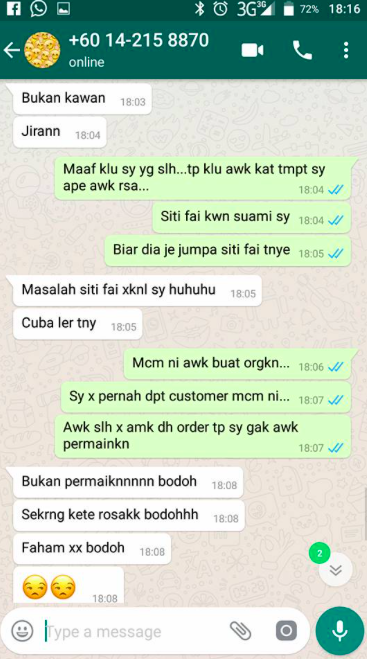 Sekarang Kereta Rosak Bodoh!- Order Kek Tapi Bila Siap Ini Berlaku. Biadap!