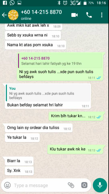 Sekarang Kereta Rosak Bodoh!- Order Kek Tapi Bila Siap Ini Berlaku. Biadap!