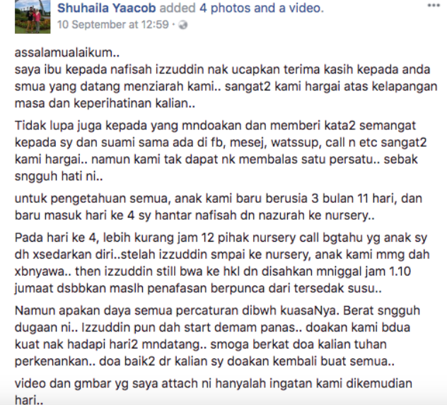 Tubuh Bayi Kuning & Kaku – Masuk Hari Ke-4 Anak Dihantar Ke Pengasuh, Tiba-Tiba..