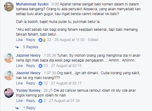 “Kepala Awak Seperti Kemaluan”-Netizen Kutuk Pesakit Kanser Yang Botak Live Di Facebook