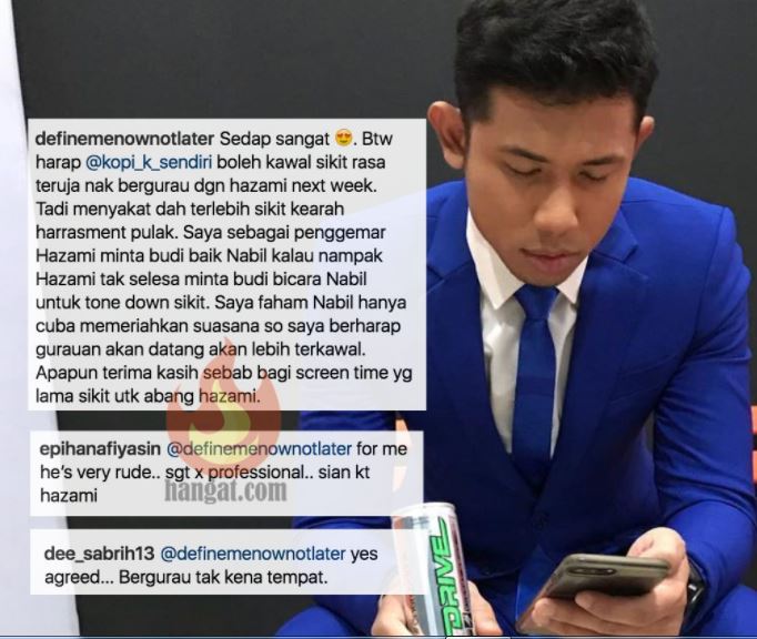 [Video] Gangguan Seksual? Nabil Ahmad Ditegur Netizen Buli Hazami Atas Pentas!