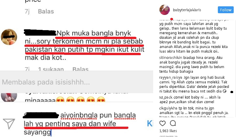 Wanita Hina Wajah Baby Aliff Syukri,Kena Kecam Berjemaah Dengan Netizen