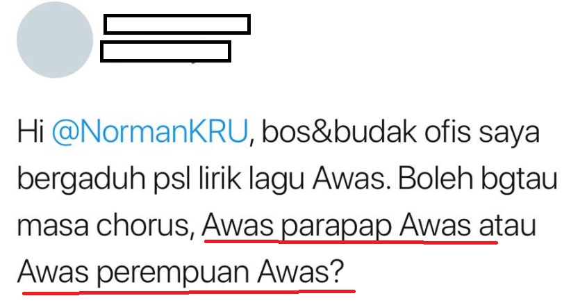 Lawak Betul,Bila Orang Tanya Lirik Lagu Awas Dekat Norman, Jawapannya Buat Ramai Orang Gelak