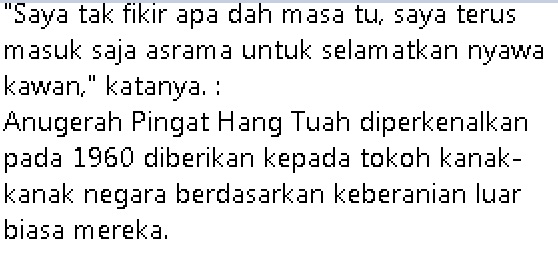 Tahniah Adik! Anak Macam Inilah Yang Kita Mahu,Dapat Anugerah Hang Tuah Sebab Selamatkan Kawan Masa Tahfiz Terbakar