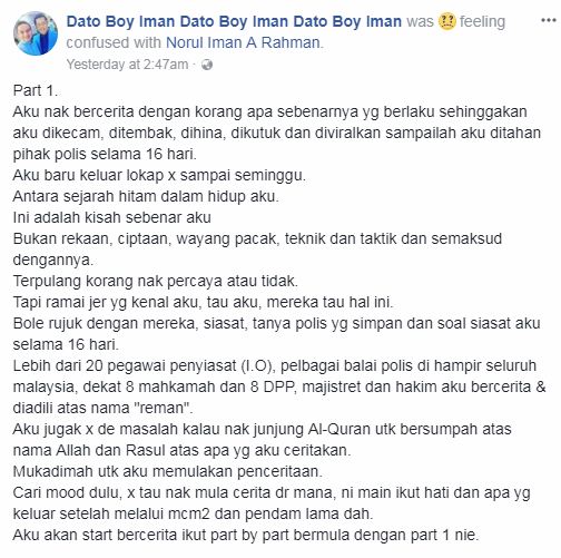 “Atas Nama Allah & Rasul!!” -Tak Tahan Dikecam, Boy Iman Bersumpah Cerita Benar!