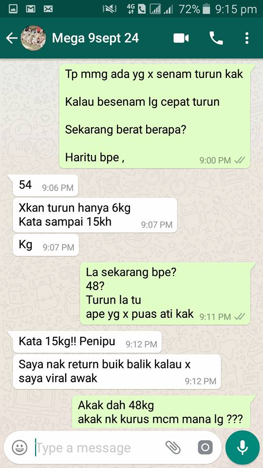 “Hey Bodoh! Akak Doakan Bisnes Kau Lingkup..Produk Sampah!”, Peniaga Kecewa Wanita Berang Berat Badan Hanya Turun 6 Kg Sebulan!