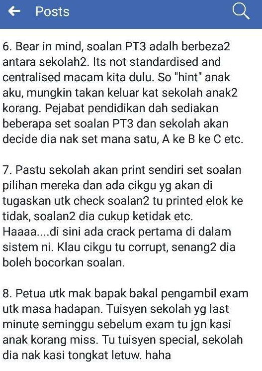 “Kau Tengoklah Nanti Batch Ni Jadi Setan Terbesar Dalam Sejarah Korupsi, Pecah Amanah Negara..”, Bapa Kecewa Guru Sogok Jawapan PT3 Untuk Capai KPI!