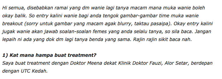 Bermodalkan RM300, Akhirnya Wajah Gadis Ini Kembali Pulih & Cantik. Bagaimana?