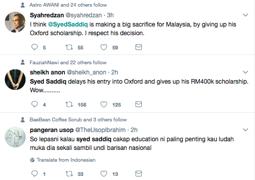 Menolak Tawaran Ke Oxford Demi Perjuangan, Syed Saddiq Dikecam Netizen