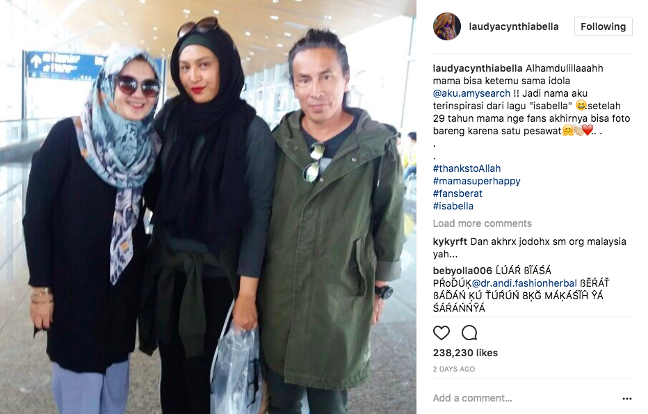 Wow! Tak Sangka Nama Laudya Cynthia Bella Terinspirasi Dari Penyanyi Lagenda Malaysia Ini