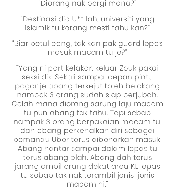 Kisah Benar Di Sebalik Pelajar IPTA Islam Di Malaysia. Amboi Kau Dik!